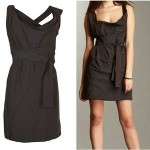 ALLSAINTS Jove Brown Corset Mini Dress Size UK 12 US 8